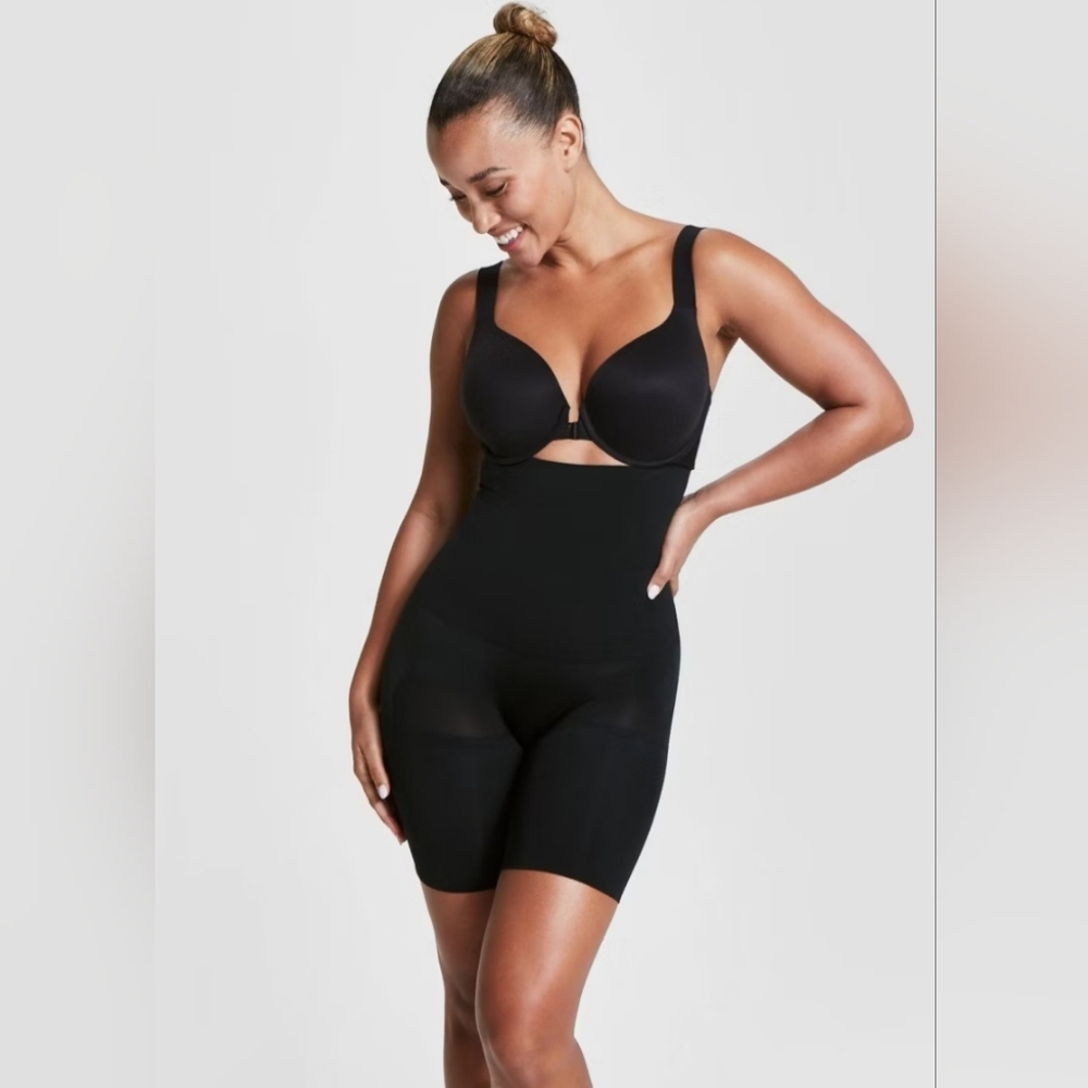 Assets By Spanx Black Shapewear Bodysuit
